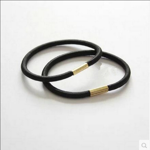 Dây buộc tóc cao su co giãn thiết kế đơn giản dễ phối đồ