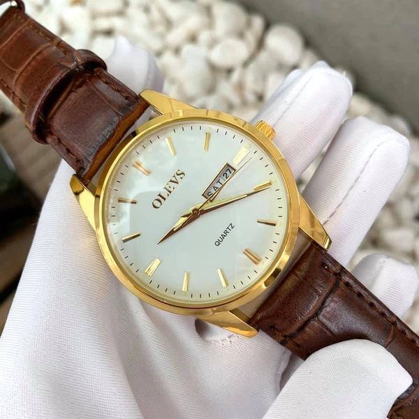 Đồng Hồ Nam Dây Da Thời Trang Cao Cấp OLEVS 2021 Phong Cách Hàn Quốc Đẳng Cấp Doanh Nhân - OLEVS01