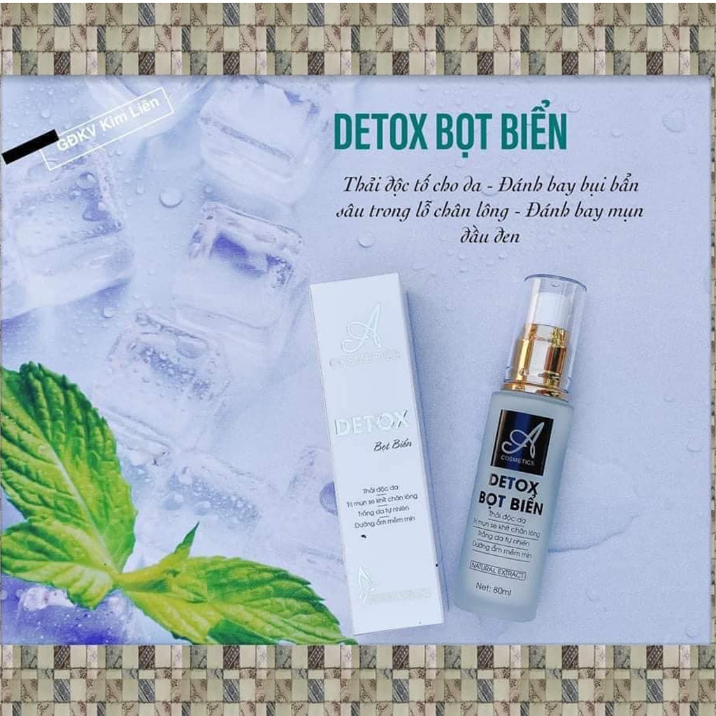 Mặt Nạ Thải Độc Detox Bọt Biển Acosmetics 80ml - Giúp đào thải độc tố, làm sạch sâu, se khít lỗ chân lôngl | BigBuy360 - bigbuy360.vn