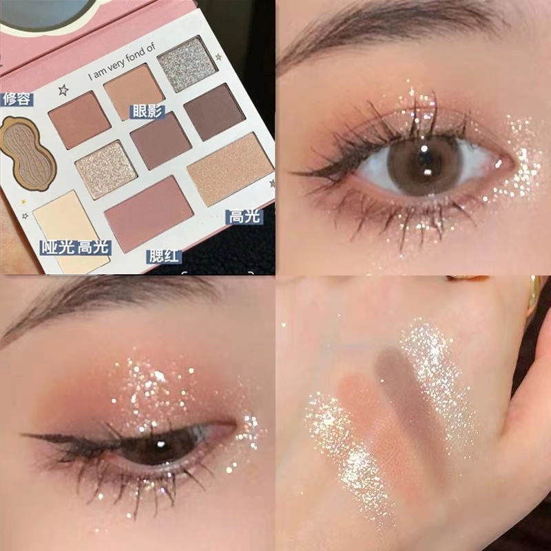 (Hàng Mới Về) Bảng Phấn Mắt 10 Màu Sắc Hiệu Ứng Lì Ánh Ngọc Trai Thiết Kế Hình Hạt Đậu Phộng | BigBuy360 - bigbuy360.vn