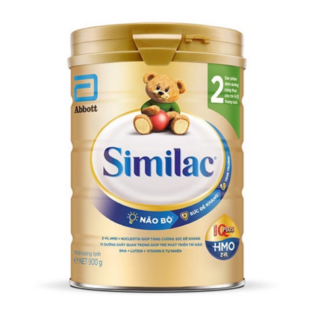 Sữa bột Similac IQ Plus 2 HMO 900g ( Mẫu Mới )