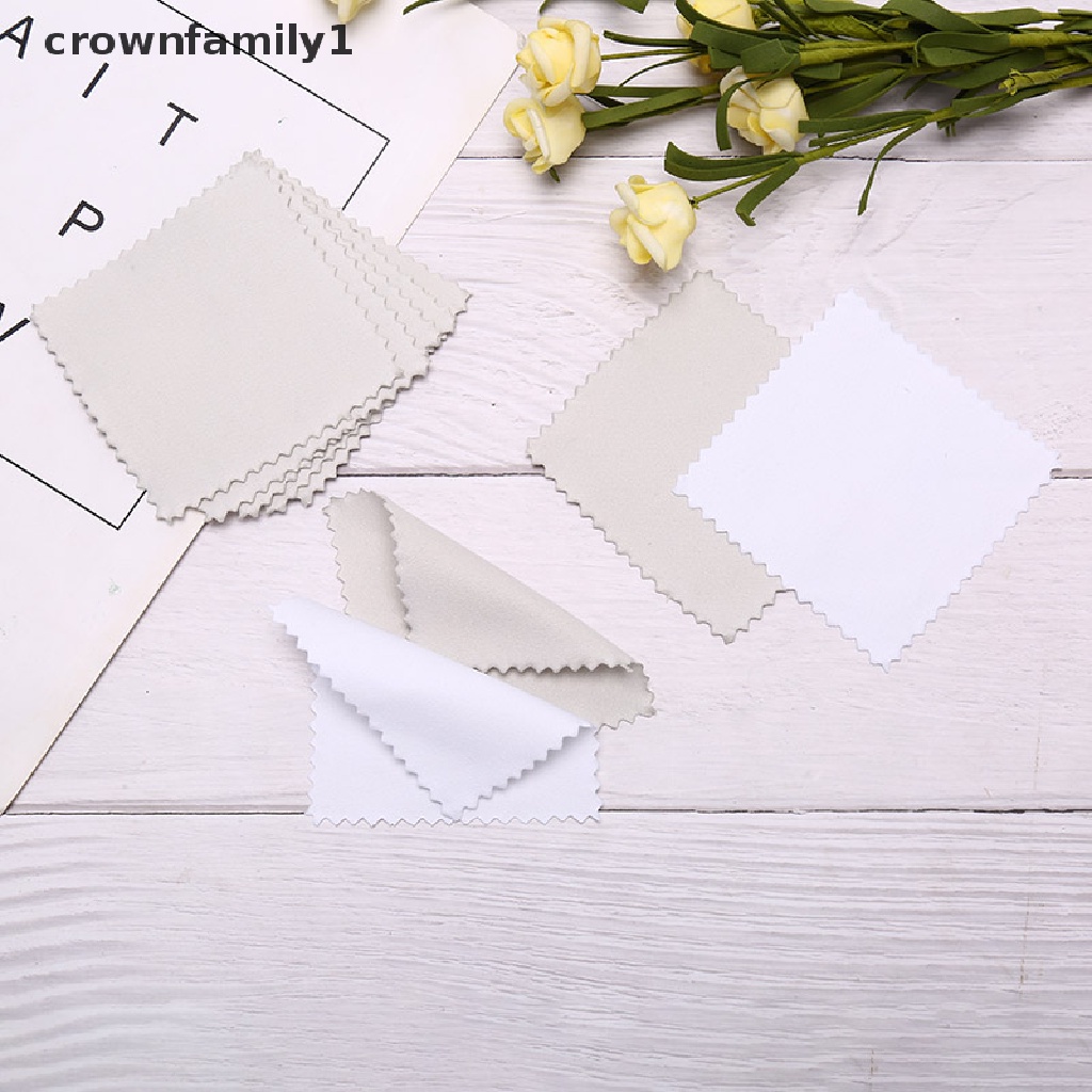 [crownfamily1] 50 Khăn Vải Đánh Bóng Trang Sức Chống Xỉn Màu