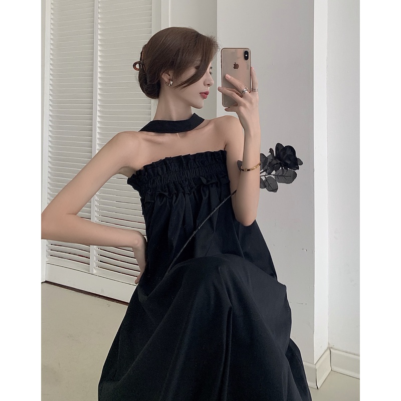 Đầm Dự Tiệc Dáng Dài Màu Đen Thời Trang Sang Trọng Cho Nữ | BigBuy360 - bigbuy360.vn