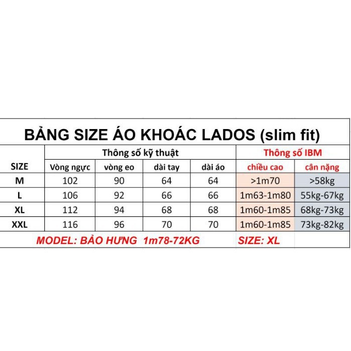 Áo khoác dù nam có nón không thêu LADOS - 2030, chống nước, HÀNG CHÍNH HÃNG