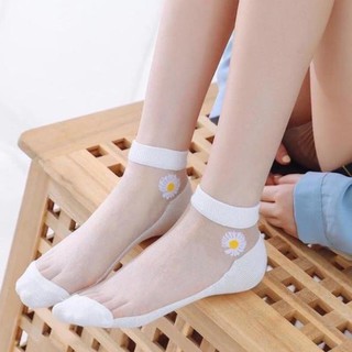 Tất lưới ren hoa cúc cho mẹ