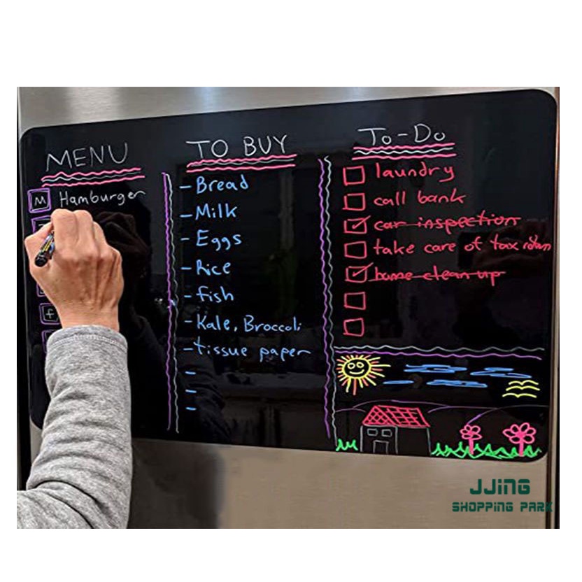 Bảng Đen Nam Châm Dán Tủ Lạnh Chống Bụi Cho Trẻ Em