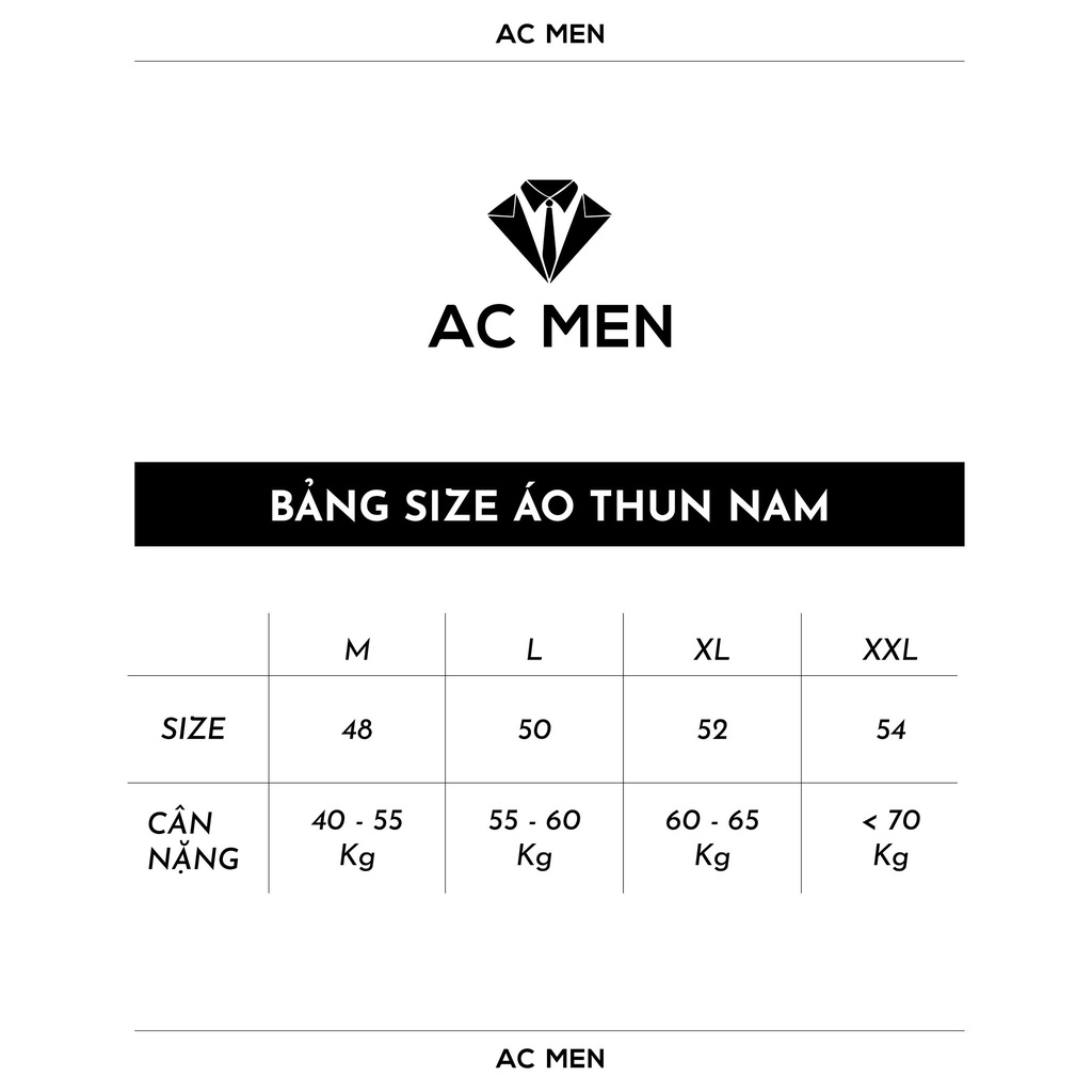 Áo Thun Nam Cổ Tròn Phối Nút AC MEN