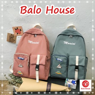 Balo Học Sinh Basic Tặng Sticker Cài Cặp - Balo House BL1127