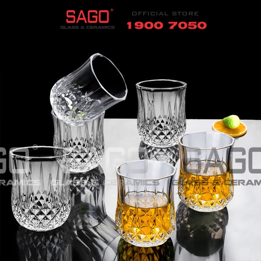 Ly thủy tinh Deli Whisky Carats 220ml , 270ml | Tùy Chọn Dung Tích
