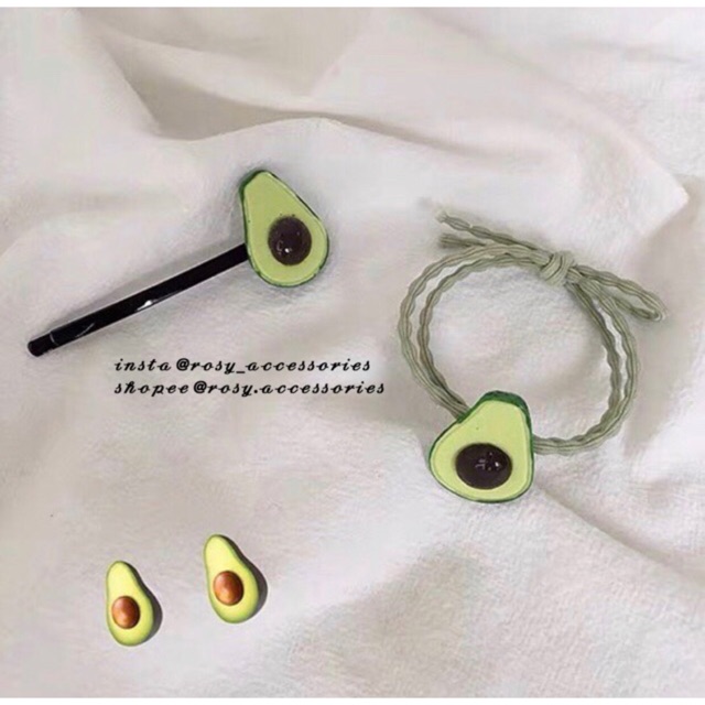ROSY - SET CHUN/KẸP TÓC HÌNH TRÁI BƠ CUTE