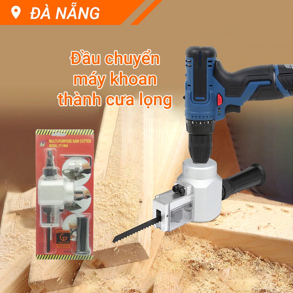 Đầu cắt đa năng, cưa lọng gắn máy khoan vỉ nhựa