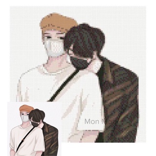 TRANH ĐÍNH ĐÁ TAEKOOK - BTS