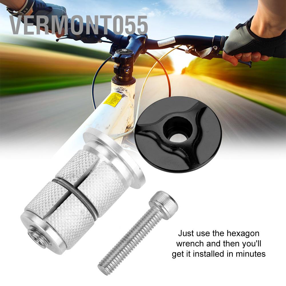 Vermont055 Aluminum Alloy Stem Headset Top Cap Bike Fork Expander Bung 1/1.25inch