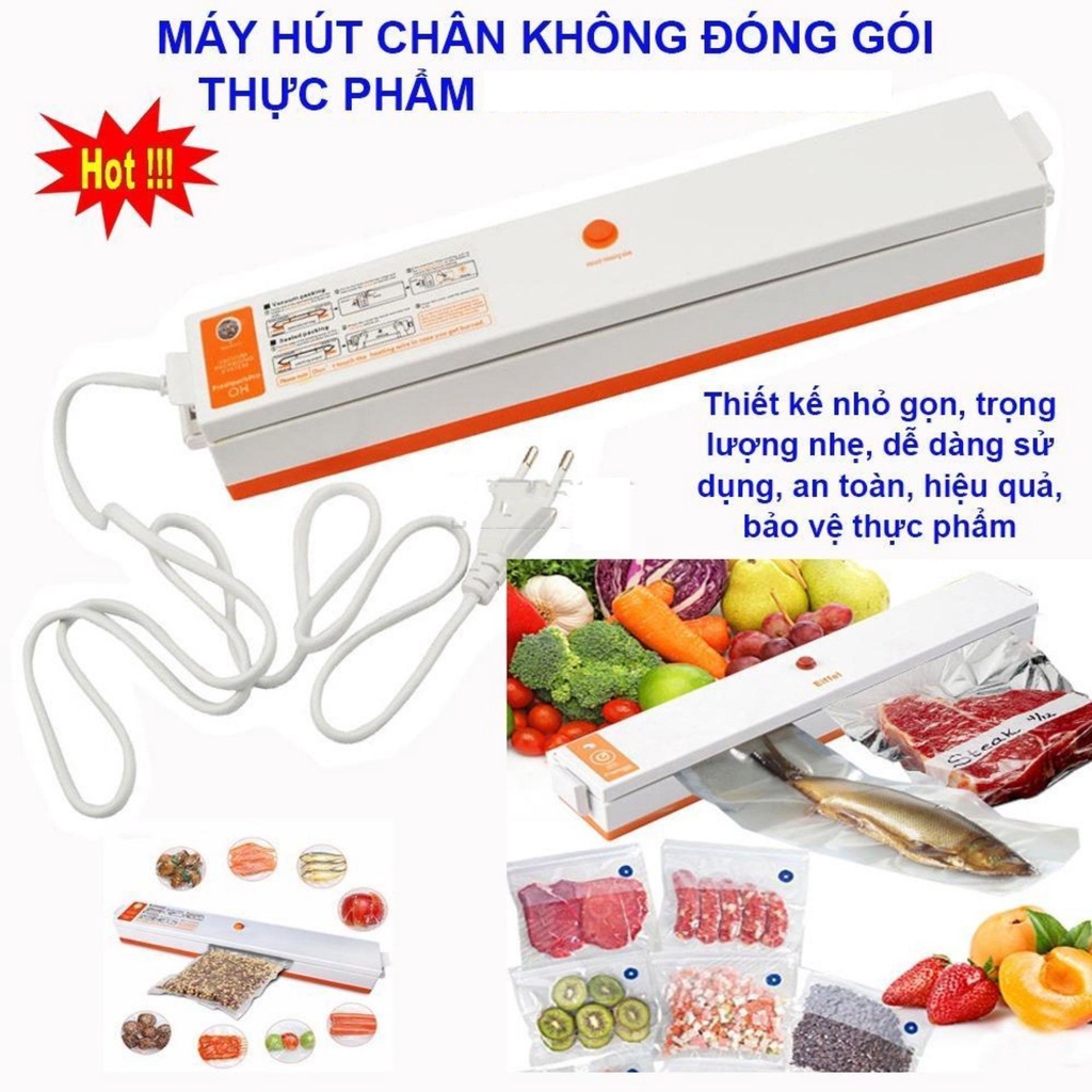 Máy Hút Chân Không Kiêm Hàn Miệng Túi Fresh Pack Pro Công Suất Lớn Nhỏ Gọn, Tiện Dụng Bảo Hành 12 Tháng