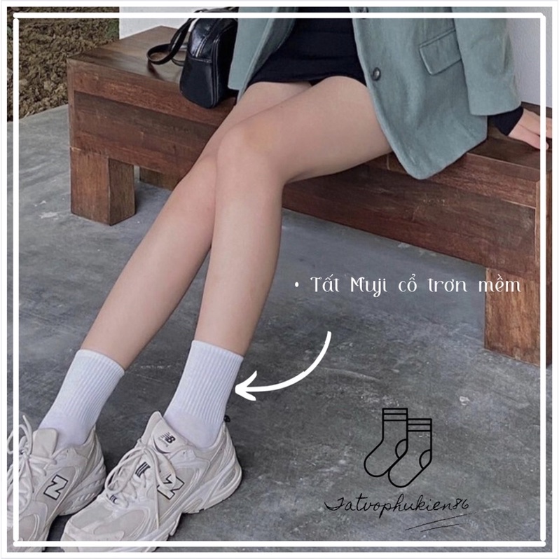Tất nữ cổ cao 💥SALE 13💥Vớ nam nữ cao cổ nhiều màu lựa chọn