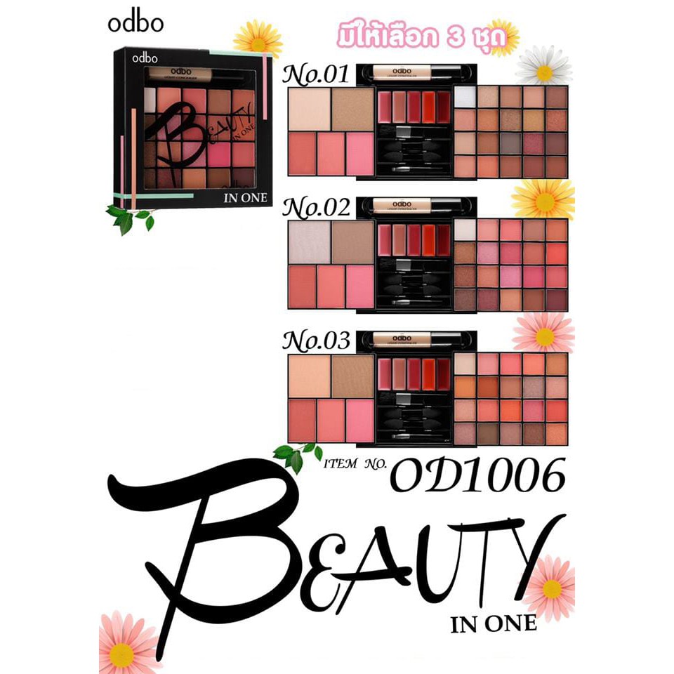 SET TRANG ĐIỂM ODBO BEAUTY ALL IN ONE