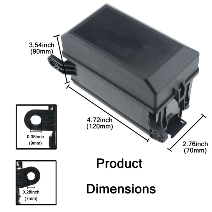Hộp 6 Cầu Chì, 6 Relay 12VDC dùng cho ô tô