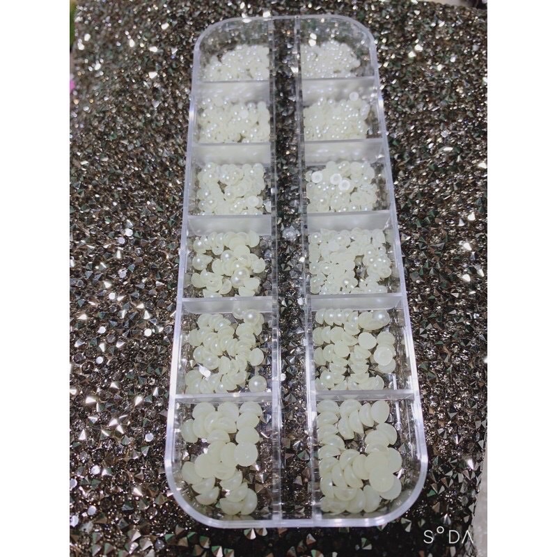 Trai nửa nail, túi ngọc trai mix size- Cheap Nail