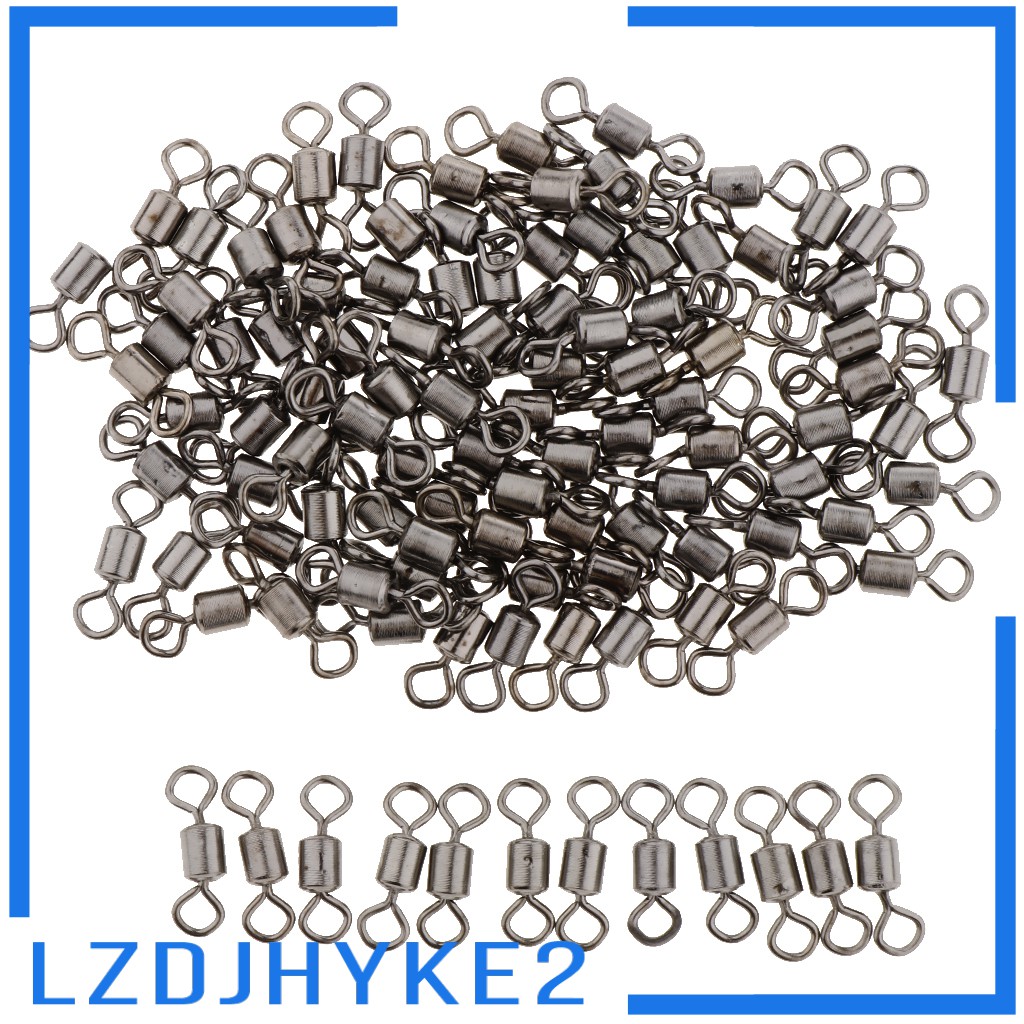 Set 100 Đầu Nối Kim Loại Hỗ Trợ Câu Cá lzdjhyke2