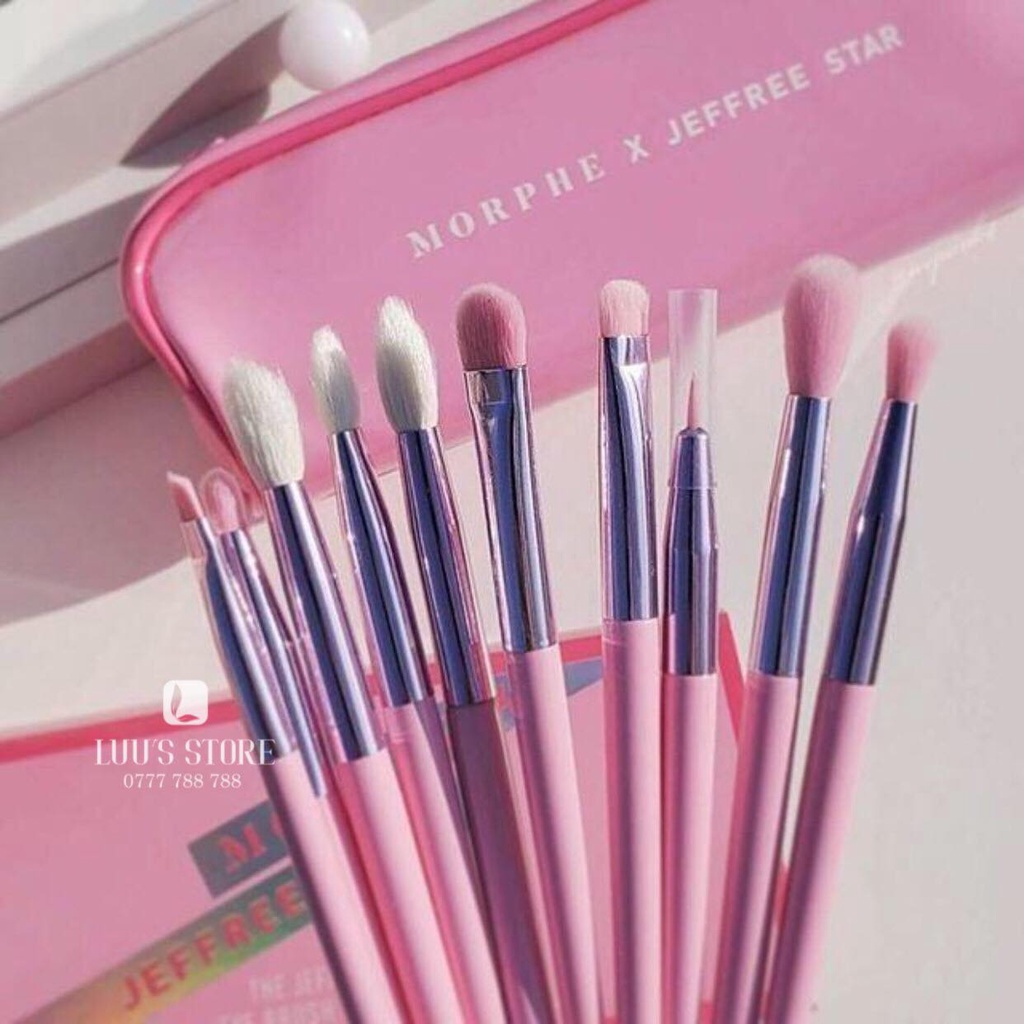 SET CỌ MẮT 10 CÂY CAO CẤP MORPHE X JEFFREE STAR THE JEFFREE STAR EYE BRUSH COLLECTION CHÍNH HÃNG - 9329