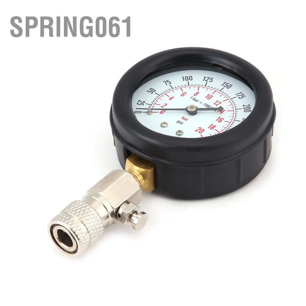 Spring061 Bán buôn bán sẵn 8 cái G326 Xe đạp Xe đạp Xăng động cơ Xylanh Máy nén Máy đo áp suất Bộ kiểm tra Đồng hồ đo áp suất  Giao hàng nhanh chóng