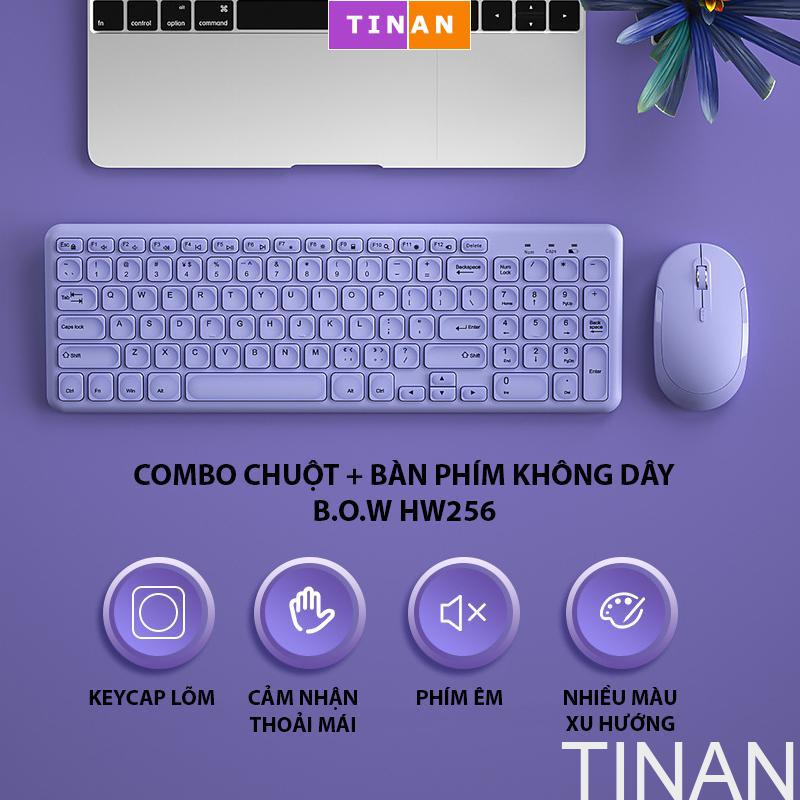 Combo Chuột & Bàn Phím Không Dây B.O.W HW256