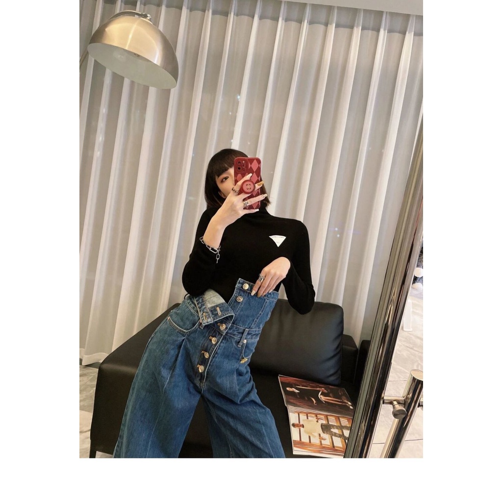 [Phong Cách Mới] Quần Jean Ống Rộng Thẳng Lưng Cao Size Lớn Phong Cách Mùa Xuân Mới Dành Cho Nữ Size Lớn