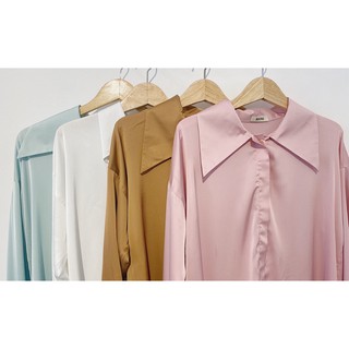 Sơmi Oversized Lụa Latin 2 màu