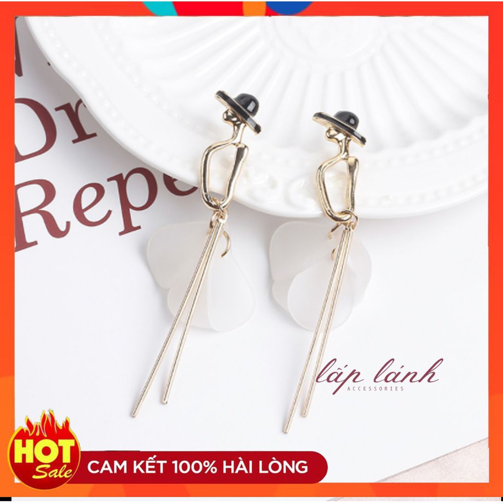 [Có sẵn] BÔNG TAI/KHUYÊN TAI DÀI CÔ GÁI KHIÊU VŨ BẠC 925 PHONG CÁCH THỜI TRANG HÀN QUỐC BT14