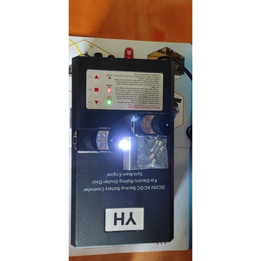 Bộ điều khiển cửa cuốn liền lưu YH cho Motor DC 24V Pin khô