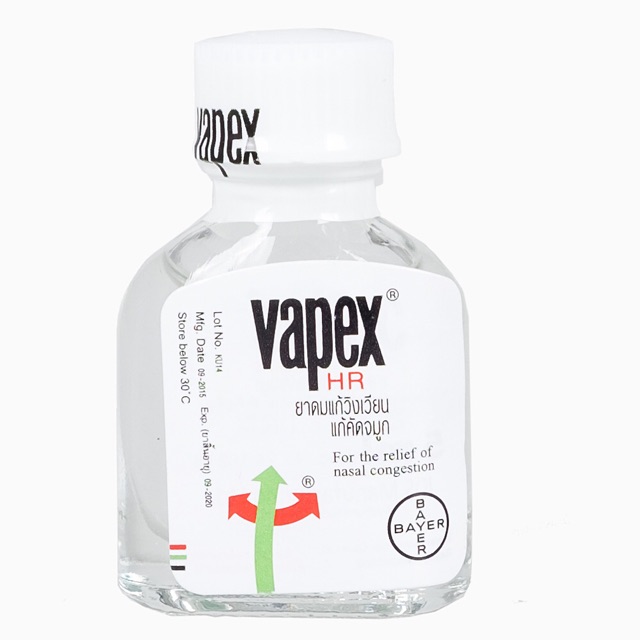 Dầu Thông Mũi, Nghẹt Mũi, Viêm Xoang VAPEX HR Bayer 5ml/14ml - Thái Lan