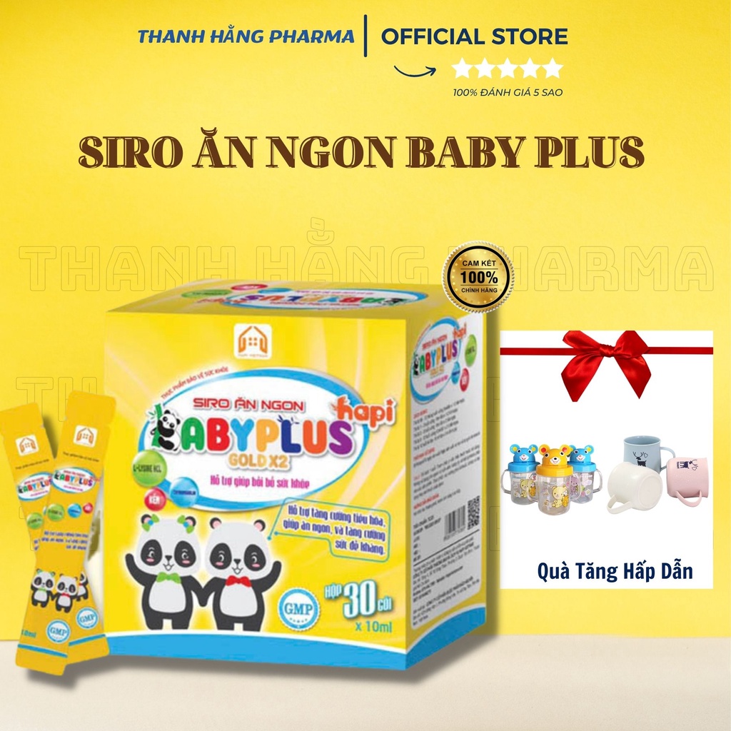 Siro Ăn Ngon Baby Plus Giúp Bé Ăn Ngon Ngủ Ngon Tiêu Hoá Tốt Tăng Sức Đề Kháng Cho Bé