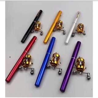 Cần câu bút mini máy đứng, máy ngang dài 1m