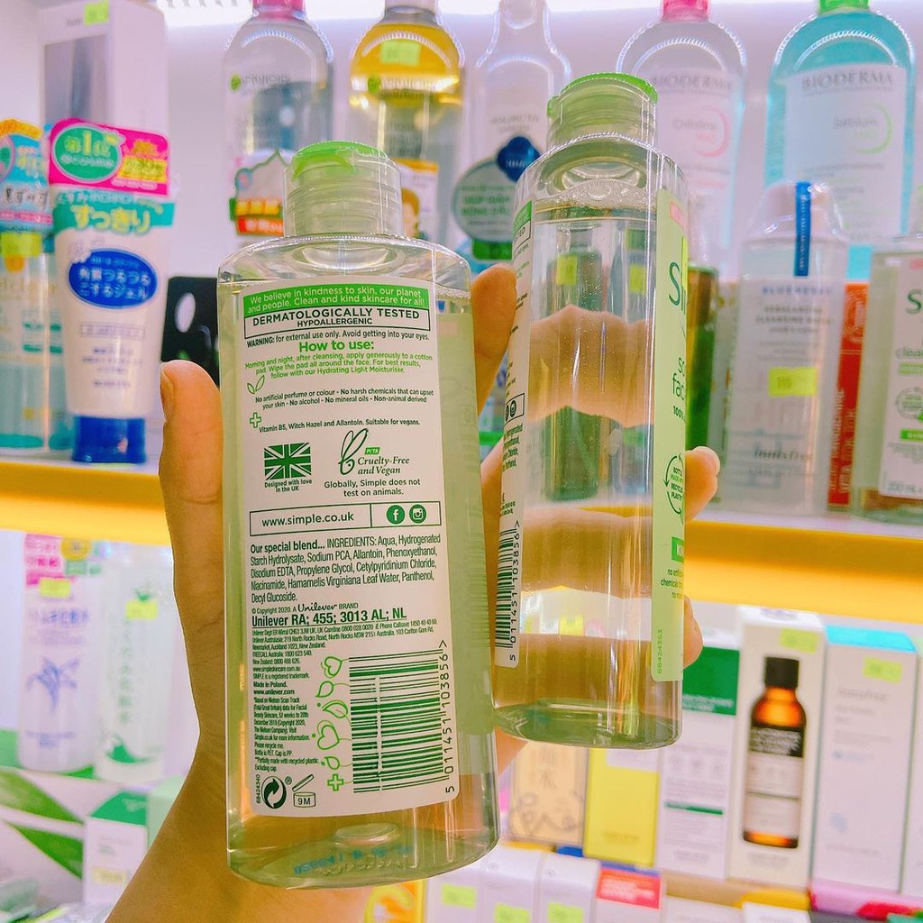 💧𝐅𝐫𝐞𝐞𝐒𝐡𝐢𝐩 𝐗𝐓𝐑𝐀💧 Toner Lành Tính SIMPLE KIND TO SKIN SOOTHING FACIAL - Nước hoa hồng Simple 200ml - Da.d Cosmetics | BigBuy360 - bigbuy360.vn