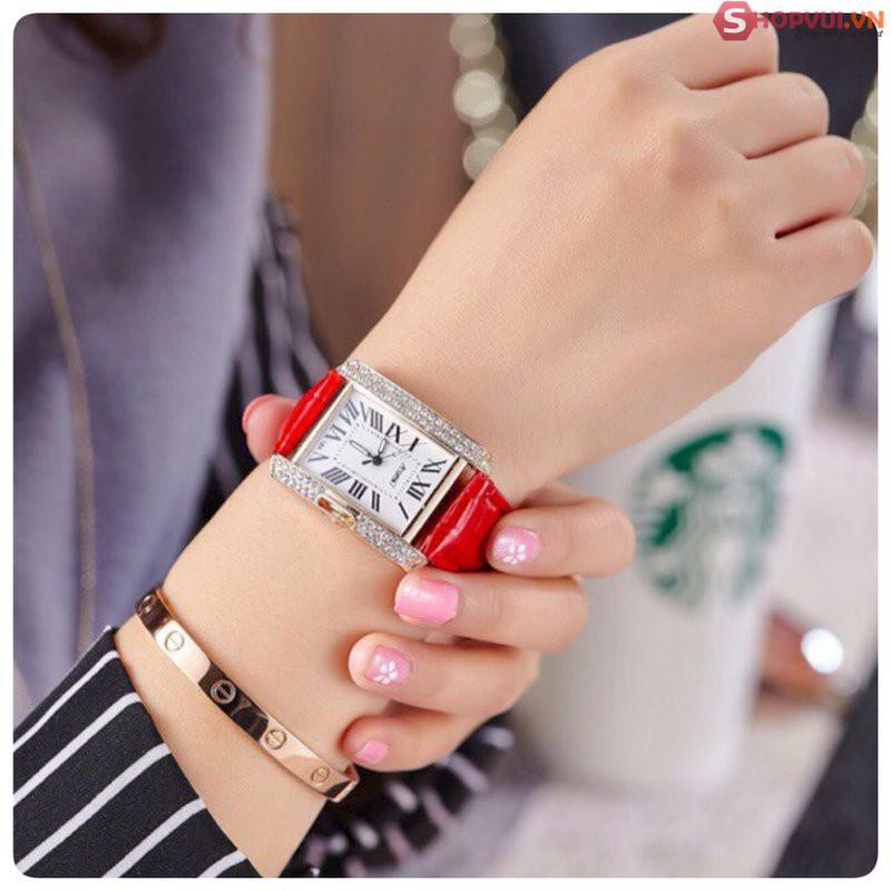 [SỈ] ĐỒNG HỒ NỮ DÂY DA ANGELE MẶT ĐÍNH ĐÁ THỜI TRANG CỰC HOT | BigBuy360 - bigbuy360.vn