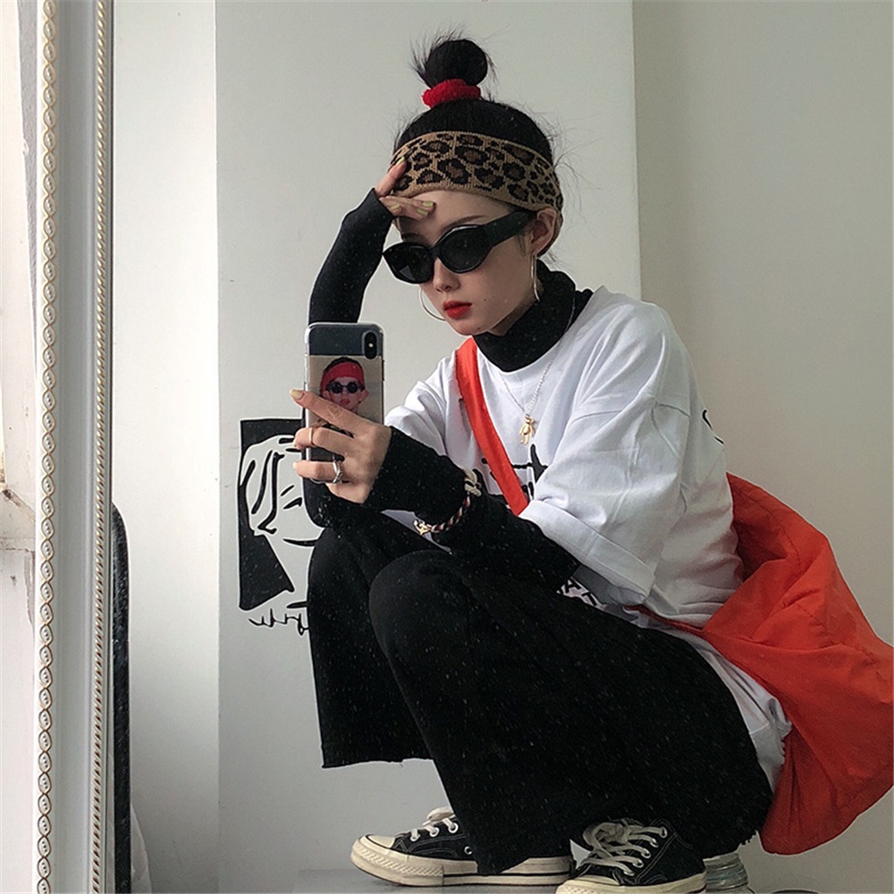 Băng Đô Len Dệt Kim Họa Tiết Da Báo Phong Cách Retro Cá Tính Cho Nữ