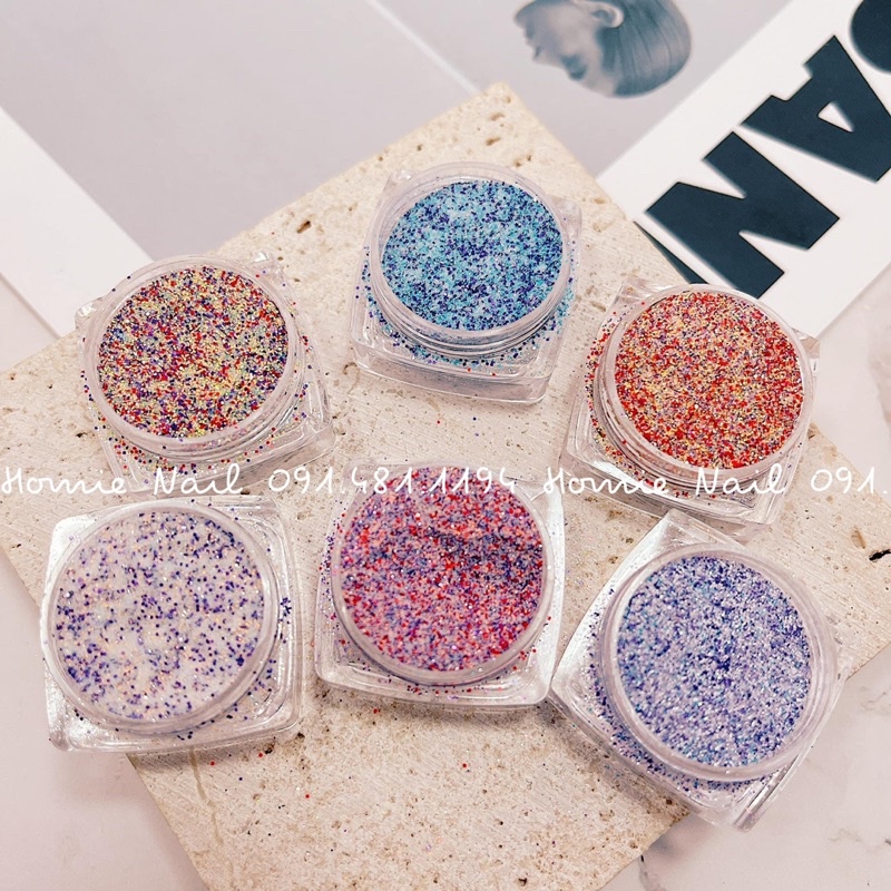Set 6 Hũ dạ style Hàn trang trí móng