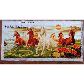 Tranh thêu thành phẩm Mã Đáo Thành Công  222685 - 129×62cm