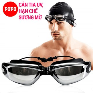 Kính bơi người lớn, kính bơi tráng gương chống tia UV POPO 1940 kiếng thể thao bơi nam, nữ trẻ em, cho bé trên 8 tuổi
