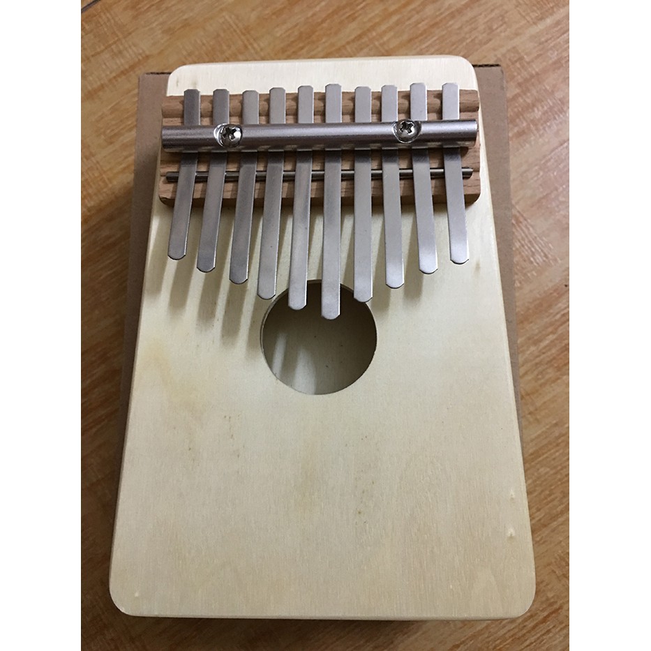 Đàn Thumb Piano 10 phím gỗ trơn kem cao cấp WOIM - 185 KL ( Kalimba 10 keys ) - HÀNG CÓ SẴN