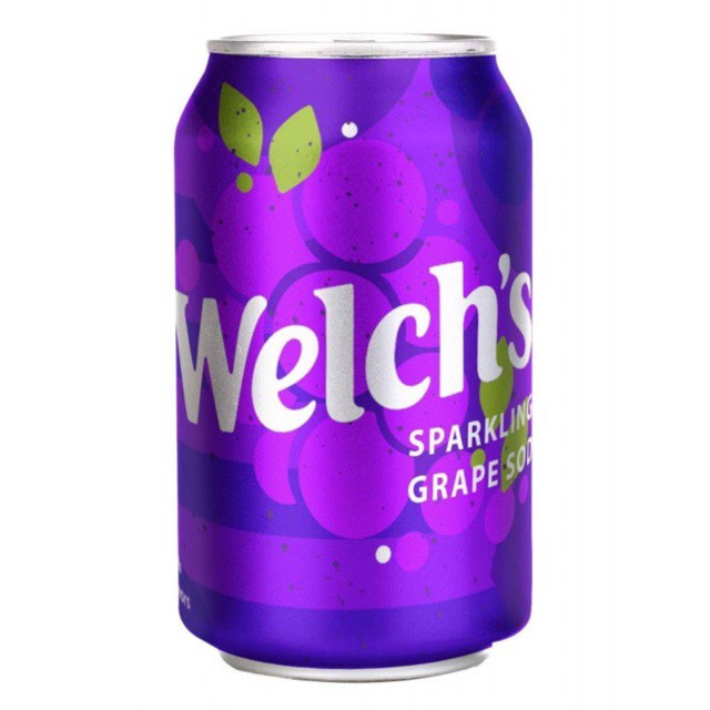 NƯỚC NGỌT CÓ GA WELCH'S HƯƠNG NHO THÙNG 12 LON CỦA MỸ