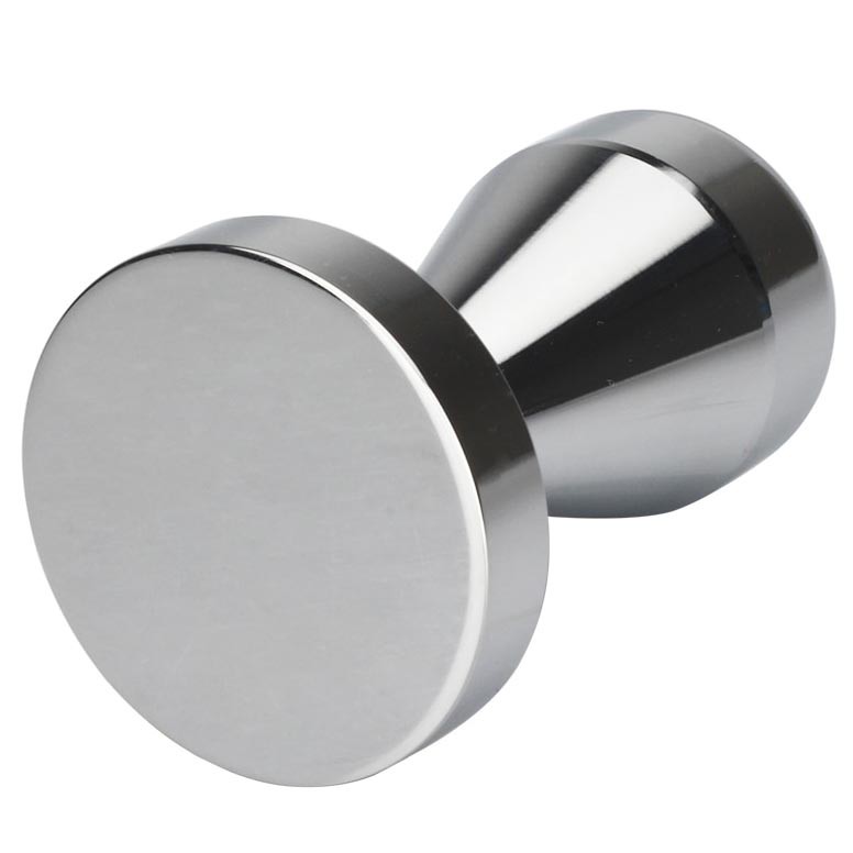 Espresso Tamper Flat Stainless Steel Chrome Plated 51mm Onetwocups