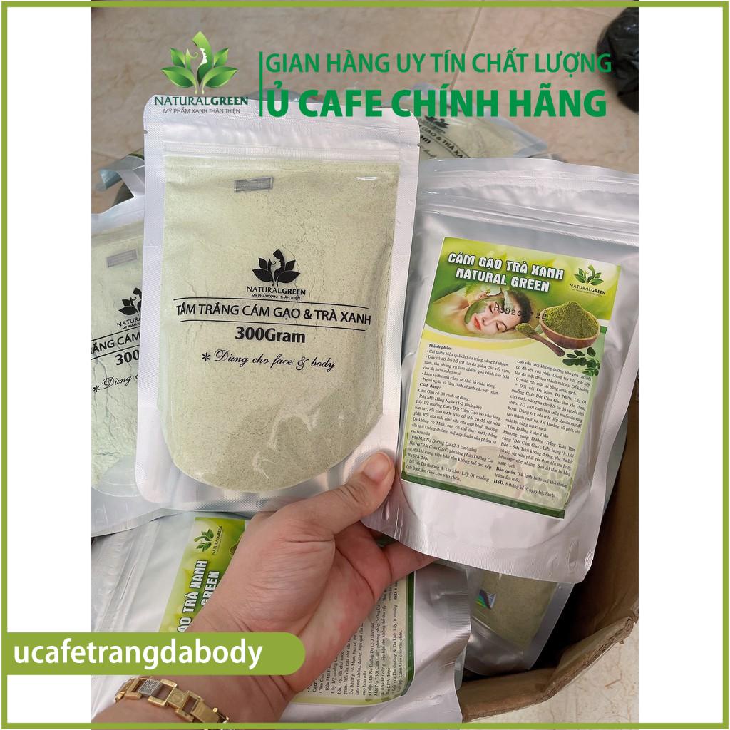 Gói 300gr ủ trắng trà xanh,tắm trắng cám gạo trà xanh,đắp mặt dưỡng da dùng cả cho face & body hàng chính hãng | BigBuy360 - bigbuy360.vn