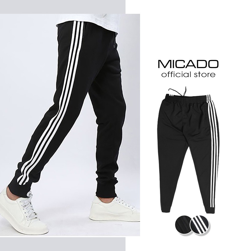 Quần 3 sọc nam thể thao Jogger ống bo trẻ trung năng động Micado