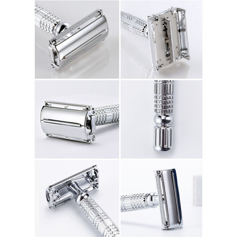 Bộ dao cạo râu cầm tay hình bướm có 9 tốc độ có thể điều chỉnh với 5 lưỡi dao và hộp đựng