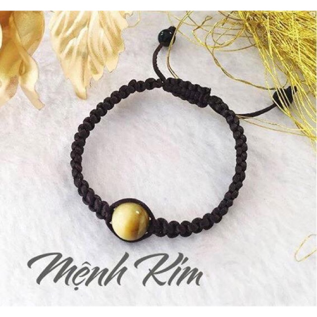 Vòng tay đá phong thuỷ hợp mệnh kim , mộc , thổ NoBrandUnisex