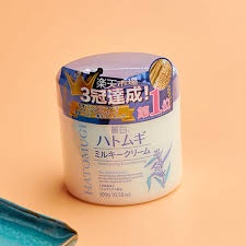 Kem dưỡng ẩm trắng da Hatomugi Moisturizing &amp; Conditioning The Milky Cream và Moisturing Gel 300g
