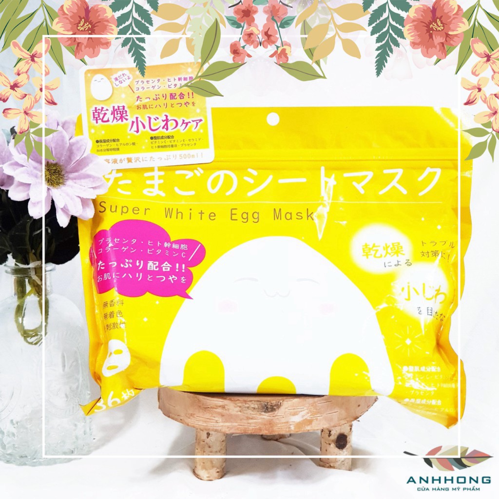Mặt Nạ Trứng Shina's Super White Egg Mask 36 Miếng