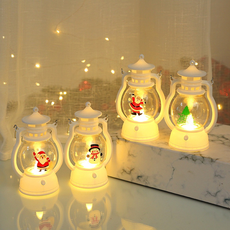 Đèn Ngủ Hình Người Tuyết / Ông Già Noel Trang Trí Giáng Sinh / Năm Mới Chạy Bằng Pin