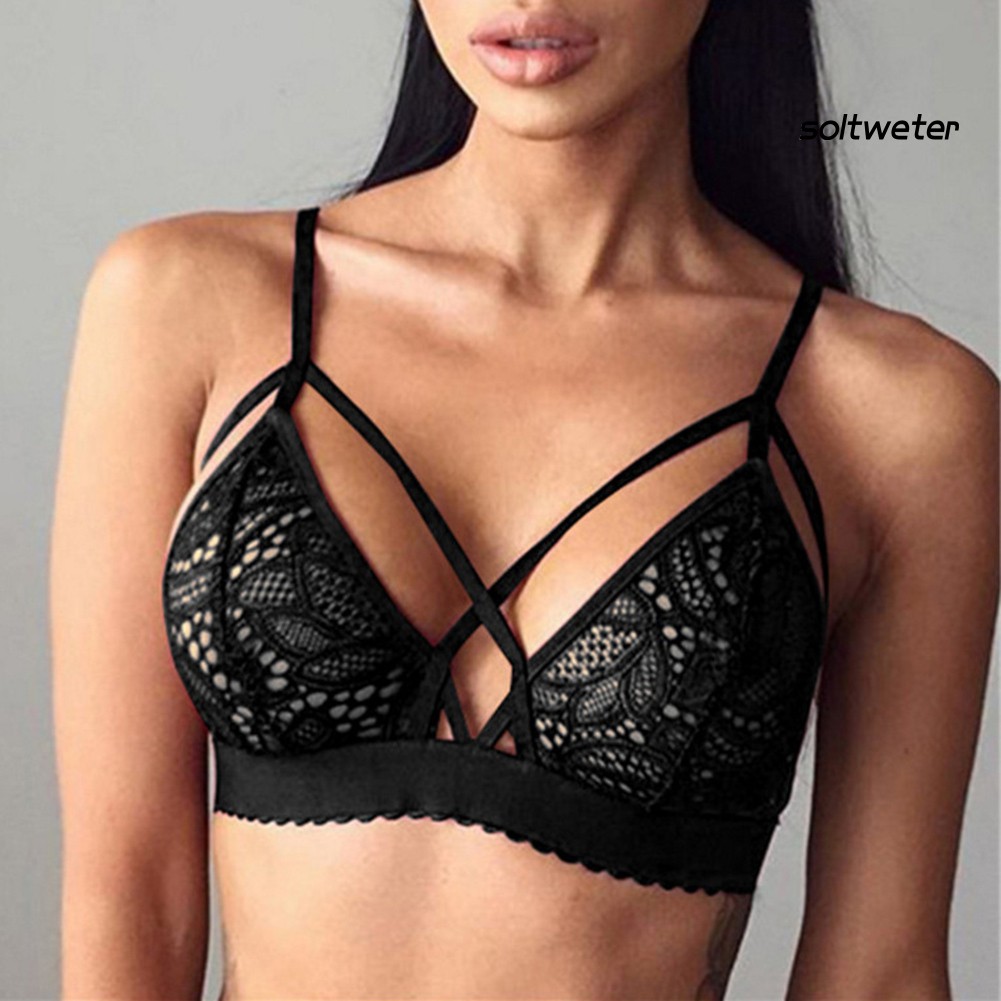 Áo Lót Ren Đan Dây Quyến Rũ Cho Nữ